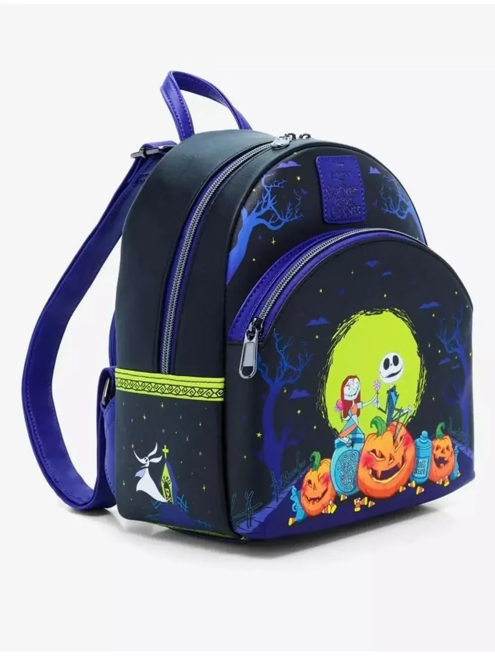 Loungefly NBC Jack & Sally Pumpkins Mini Backpack/Coin Purse